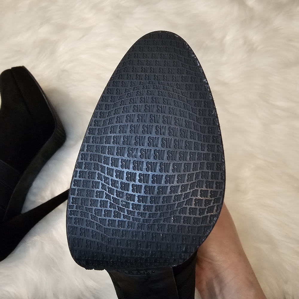Stuart Weitzman Black Heel Ankle Boots - Picture 10 of 15